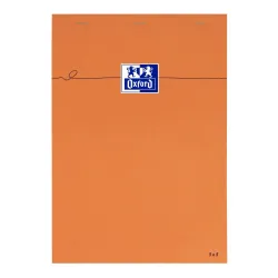 BLOC ORANGE OXFORD AGRAFE 210X297 160P OPTIK P. Q5/5