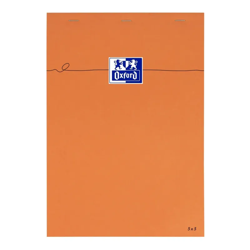BLOC ORANGE OXFORD AGRAFE 210X297 160P OPTIK P. Q5/5