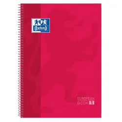 EUROPEANBOOK 1 OXFORD A4+ 160P  Q5/5  RED