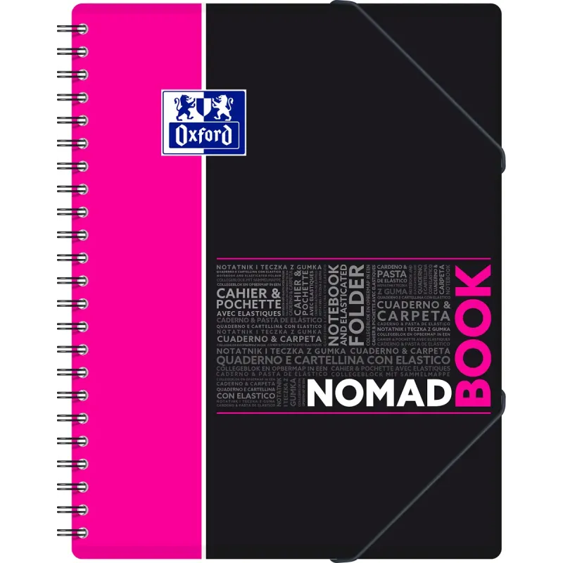 NOMADEBOOK OXFORD ETUDIANT I+4 A4+ 160P SEYES ROSE