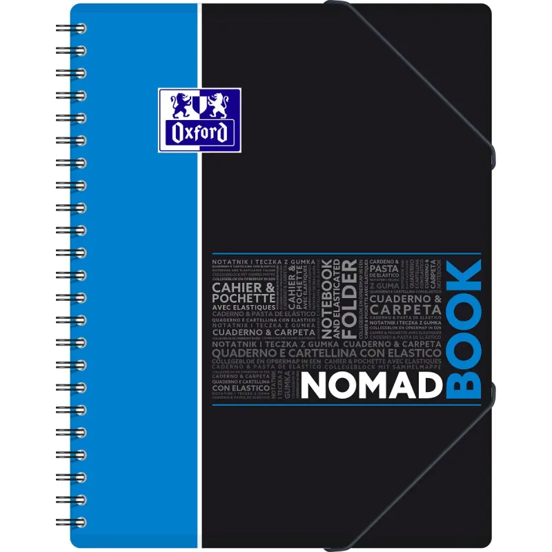 NOMADEBOOK OXFORD ETUDIANT I+4 A4+ 160P SEYES BLEU