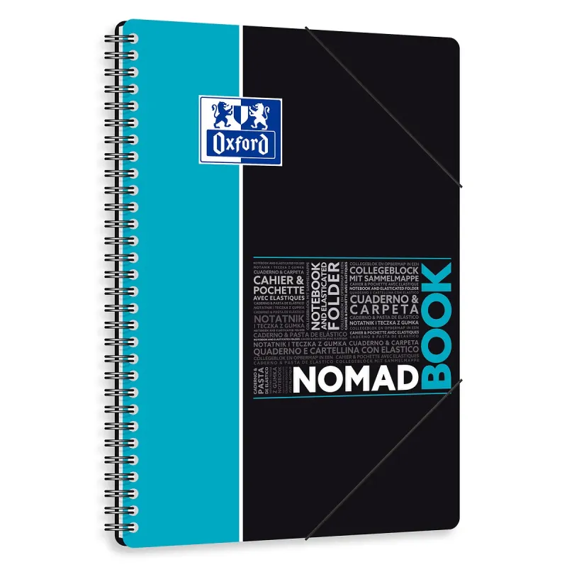 NOMADEBOOK OXFORD ETUDIANT INT B5 160P SEYES AQUA