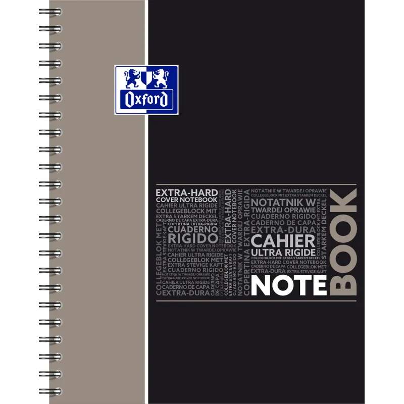 NOTEBOOK OXFORD ETUDIANT I+4 A4+ 160P SEYES GRIS