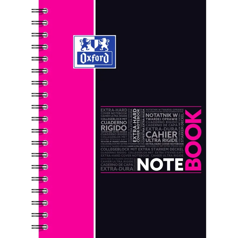 NOTEBOOK OXFORD ETUDIANT INT B5 160P SEYES ROSE