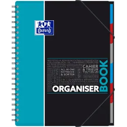 ORGANISERBOOK OXFORD ETUDIANT I+4 A4+ 160P SEYES AQUA
