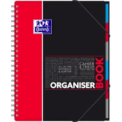 ORGANISERBOOK OXFORD ETUDIANT I+4 A4+ 160P SEYES ROUGE