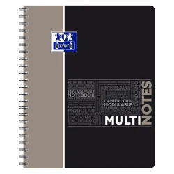 MULTINOTE OXFORD ETUDIANT I+4 A4+ 160P SEYES GRIS