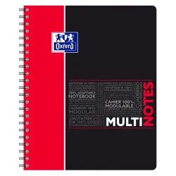 MULTINOTE OXFORD ETUDIANT I+4 A4+ 160P SEYES ROUGE