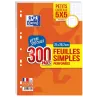 FEUILLES SIMPLES OXFORD PERFOREES FILM 300P OPTIK P. Q5/5