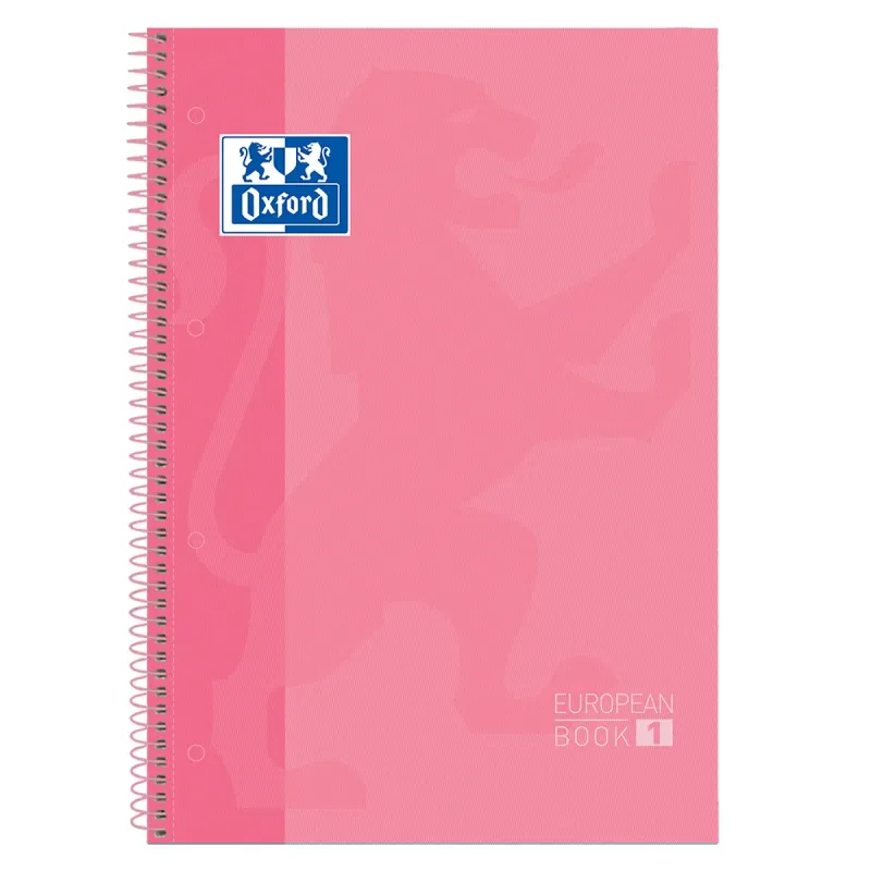 EUROPEANBOOK 1 OXFORD A4+ 160P  Q5/5  PINK