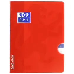CAHIER OPENFLEX AGRAFE  170X220 96P OPTIK P. SEYES ROUGE