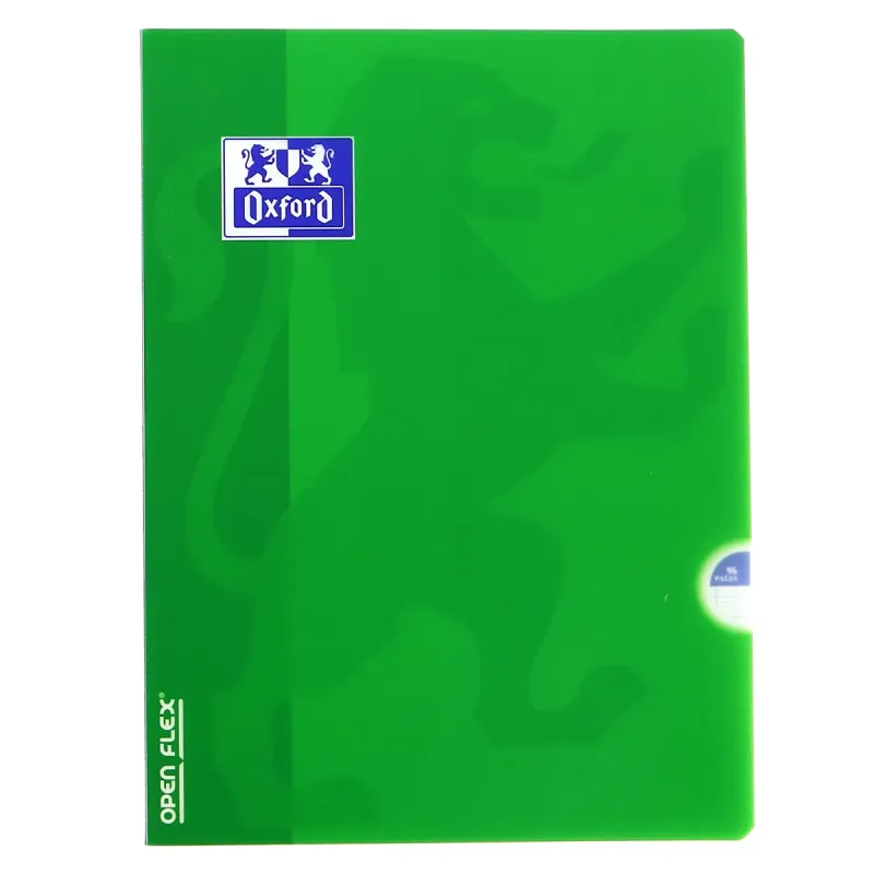 CAHIER OPENFLEX AGRAFE 240X320 96P OPTIK P. SEYES VERT