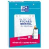 BLOC BRISTOL OXFORD 148X210 30 FICHES PERFOREES Q5 BLANC