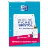 BLOC BRISTOL OXFORD 210X297 30 FICHES PERFOREES Q5 BLANC