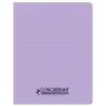 CAHIER PP 17X22 96P SEYES LILAS PASTEL