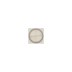 RAPPORTEUR CIRCULAIRE 360°  12CM CENTRE+AXES TRANSPARENT SOUPLE