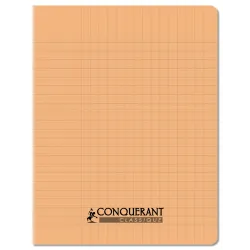 CAHIER PP 17X22 96P SEYES ABRICOT PASTEL