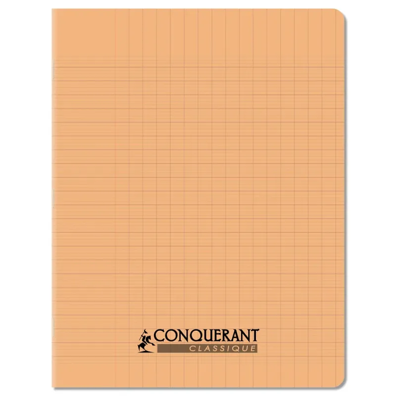 CAHIER PP 17X22 96P SEYES ABRICOT PASTEL
