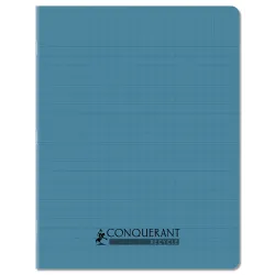 CAHIER PP RECYCLE 17X22 96P SEYES BLEU
