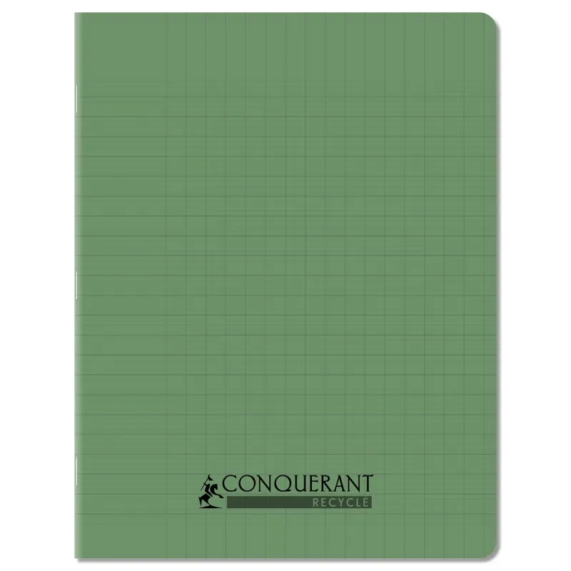 CAHIER PP RECYCLE 17X22 96P SEYES VERT