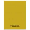 CAHIER PP RECYCLE 17X22 96P SEYES JAUNE