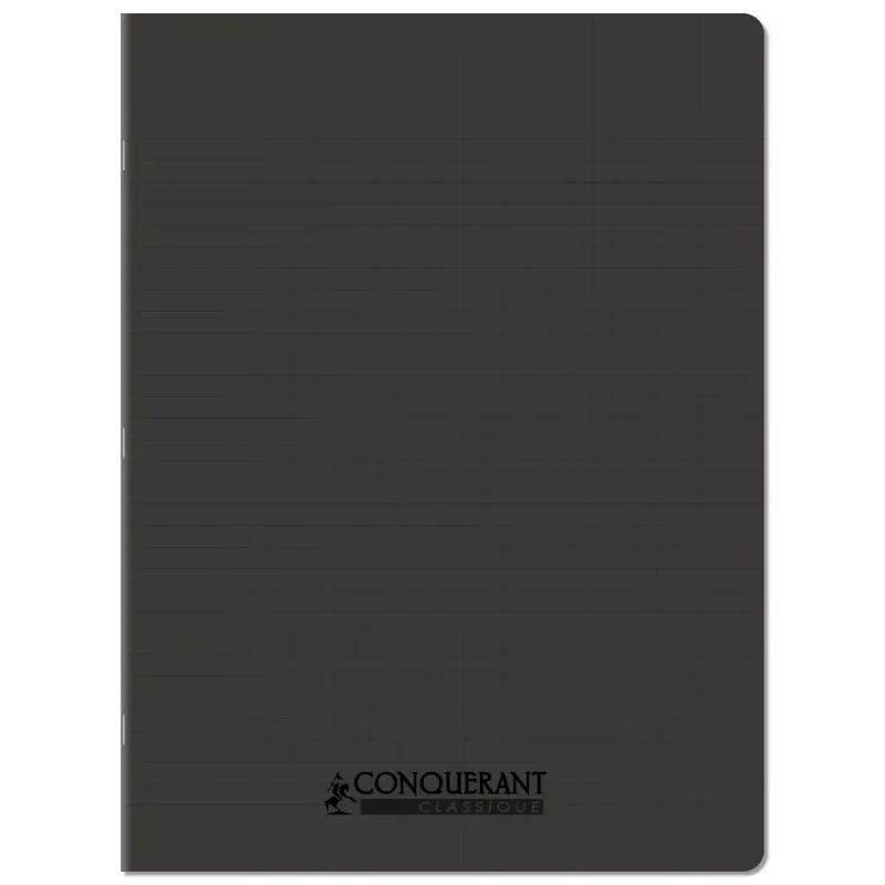 CAHIER PP 24X32 96P SEYES NOIR