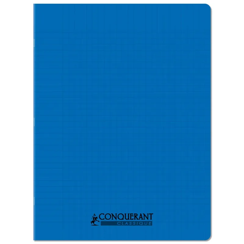 CAHIER PP BLEU 24X32 96P SEYES 90G PIQURE