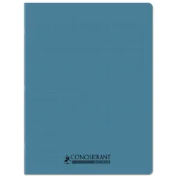 CAHIER PP RECYCLE 24X32 96P SEYES BLEU