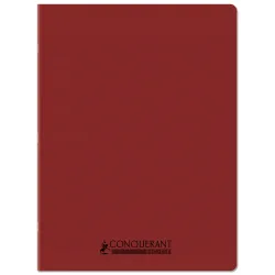 CAHIER PP RECYCLE 24X32 96P ROUGE