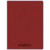CAHIER PP RECYCLE 24X32 96P ROUGE