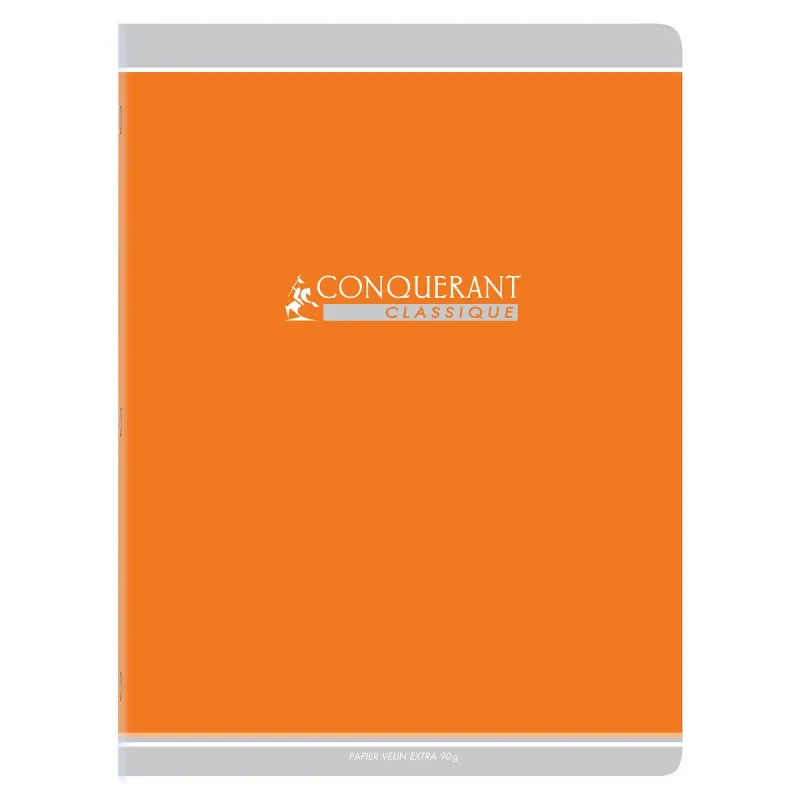 CAHIER ORANGE 24X32 96P SEYES 90G