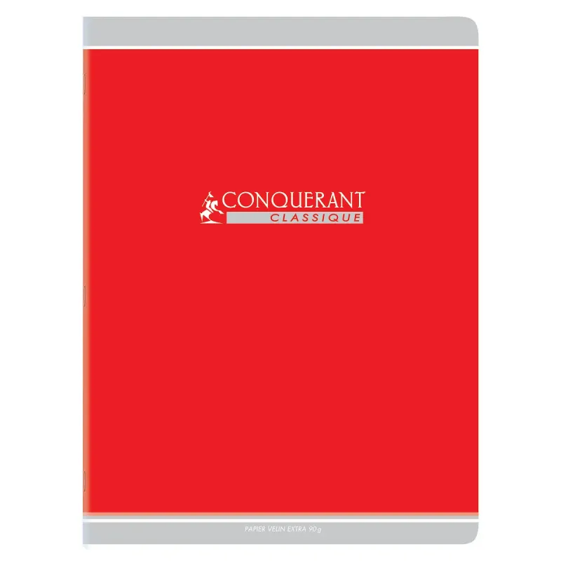 CAHIER ROUGE 24X32 96P SEYES 90G