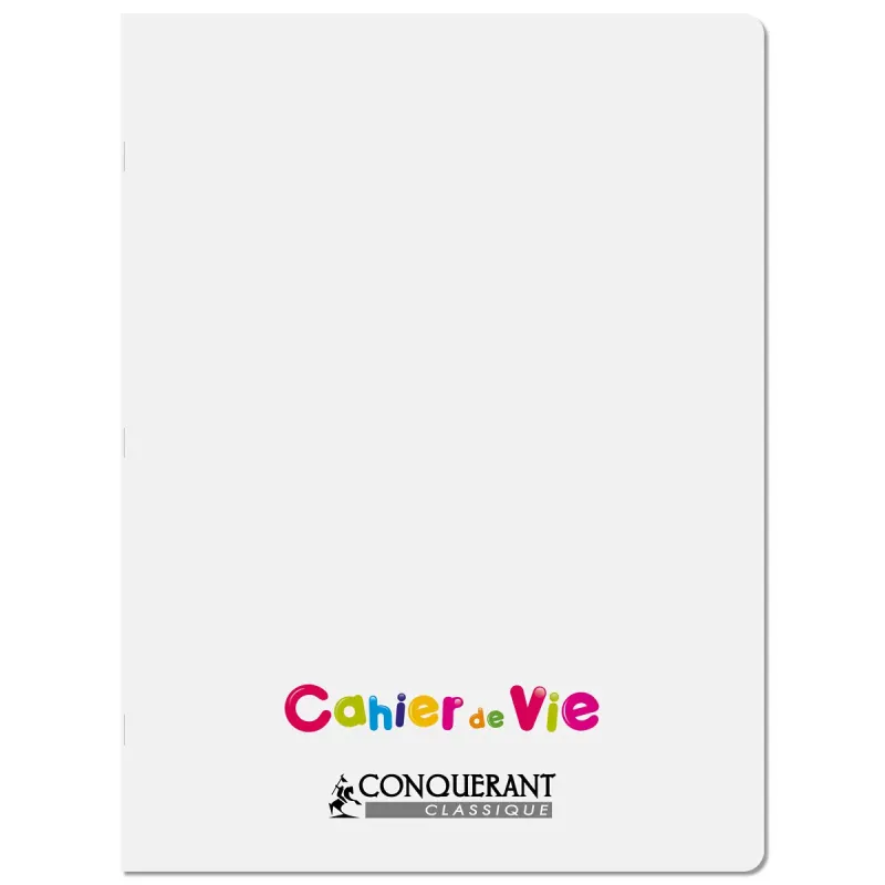 CAHIER DE VIE PP INCOLORE 24X32 96P