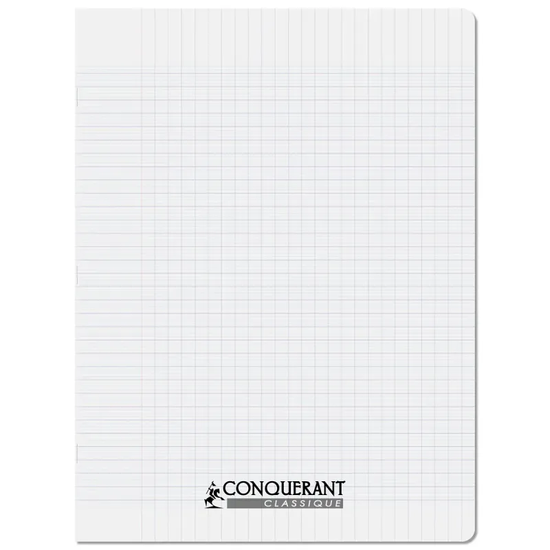 CAHIER PP INCOLORE 24X32 140P SEYES 90G PIQURE