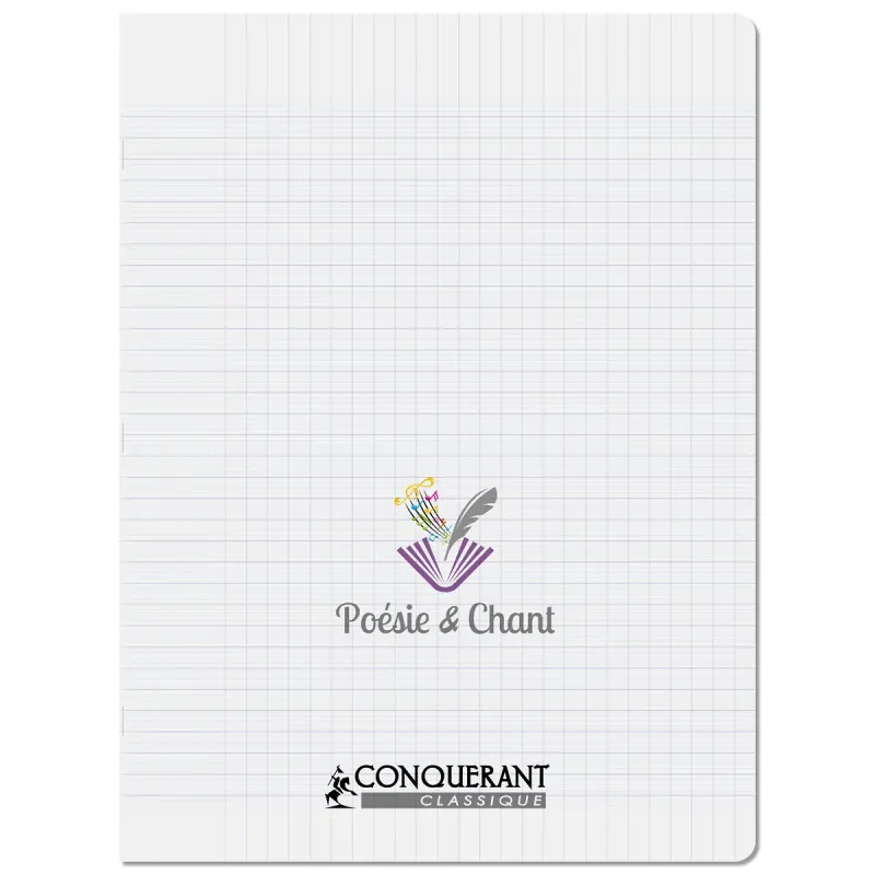 CAHIER POESIE ET CHANT PP 24X32 48P SEYES/UNI 90G PIQURE