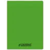 CAHIER PP VERT 24X32 48P SEYES 90G PIQURE