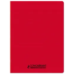CAHIER PP ROUGE 24X32 48P SEYES 90G PIQURE