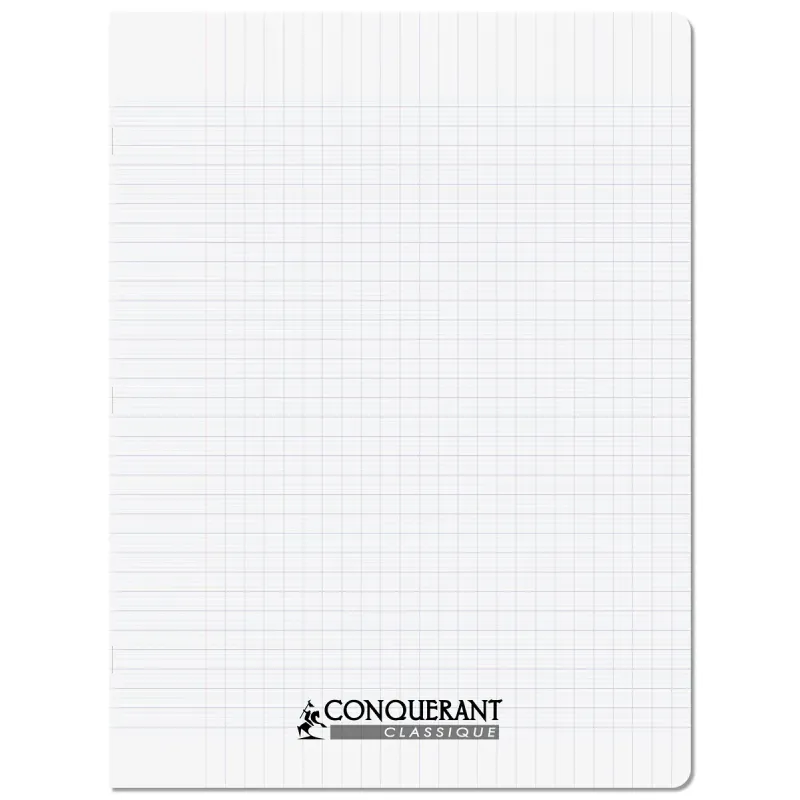 CAHIER PP INCOLORE 24X32 96P SEYES 90G PIQURE