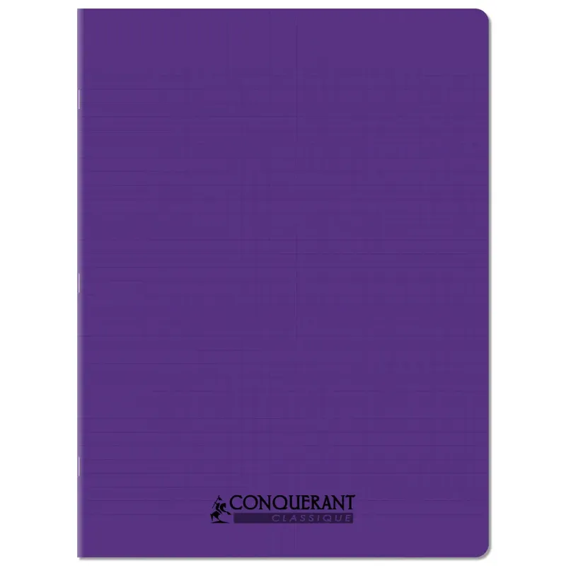 CAHIER PP VIOLET 24X32 48P SEYES 90G PIQURE