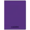 CAHIER PP VIOLET 24X32 48P SEYES 90G PIQURE