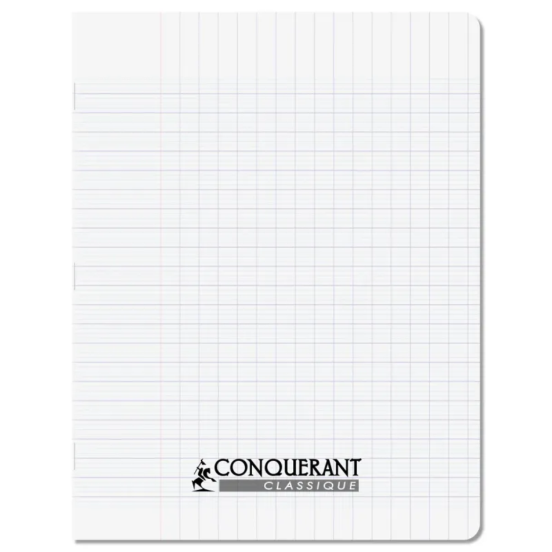 CAHIER PP INCOLORE 17X22 96P SEYES 90G PIQURE
