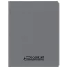 CAHIER PP GRIS 17X22 96P SEYES 90G PIQURE