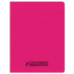CAHIER PP ROSE 17X22 96P SEYES 90G PIQURE
