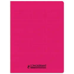 CAHIER PP ROSE 24X32 96P SEYES 90G PIQURE