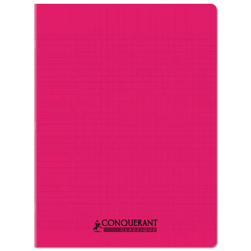 CAHIER PP ROSE 24X32 96P SEYES 90G PIQURE
