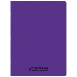 CAHIER PP VIOLET 24X32 96P SEYES 90G PIQURE