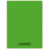 CAHIER PP VERT 24X32 96P SEYES 90G PIQURE