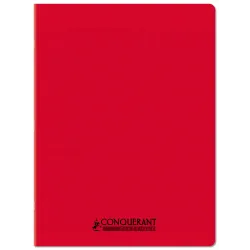 CAHIER PP ROUGE 24X32 96P SEYES 90G PIQURE