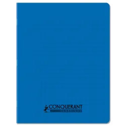 CAHIER PP BLEU 17X22 96P SEYES 90G PIQURE