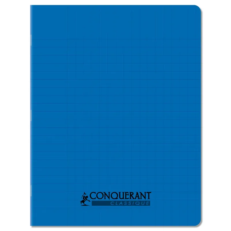 CAHIER PP BLEU 17X22 96P SEYES 90G PIQURE
